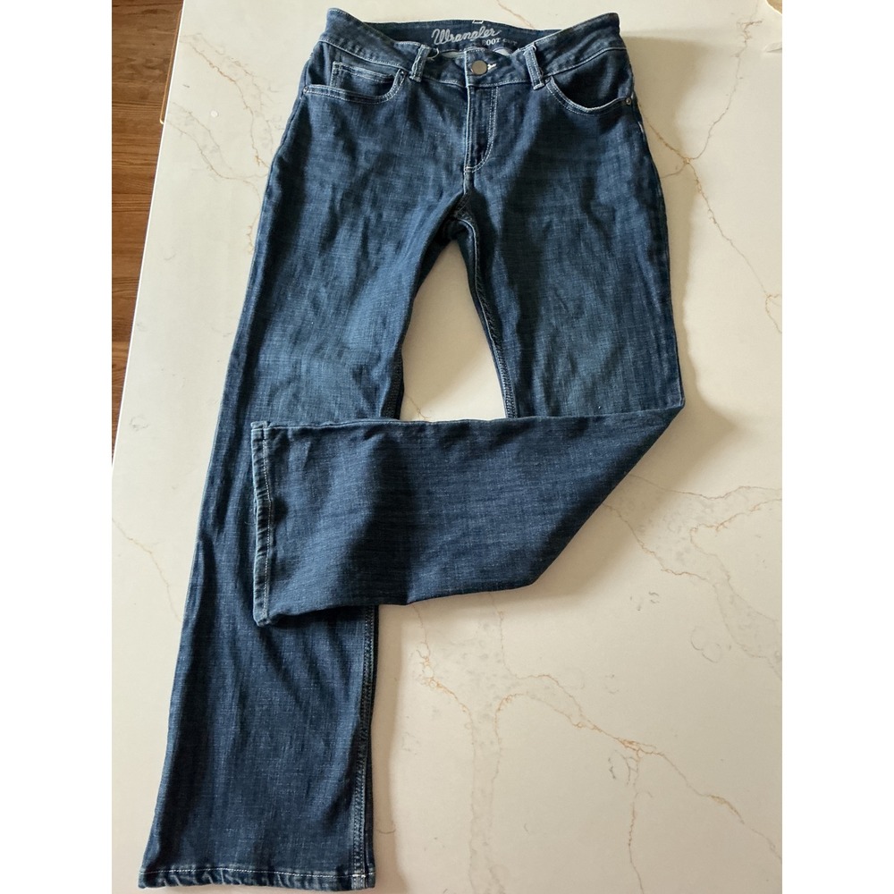 Wrangler Bootcut Jeans Dark Wash Denim Blue 1009MWZDO Size 9x30